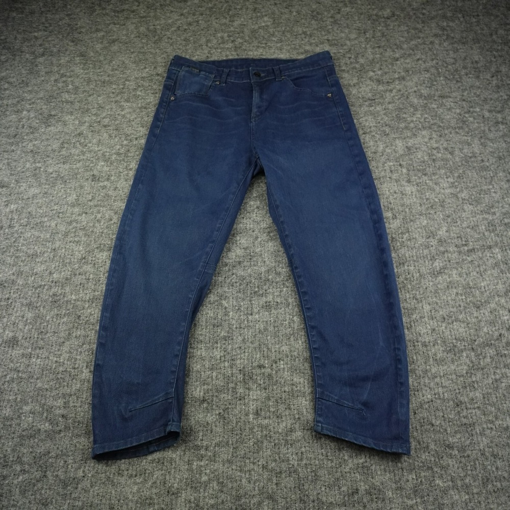 G-Star Raw Jeans Womens 28X32 Blue Denim A-Crotch 3D Loose Tapered‎ Casual-